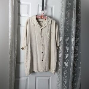 Tommy Bahama Men’s 100% silk short-sleeve button up Hawaii shirt size 3XL